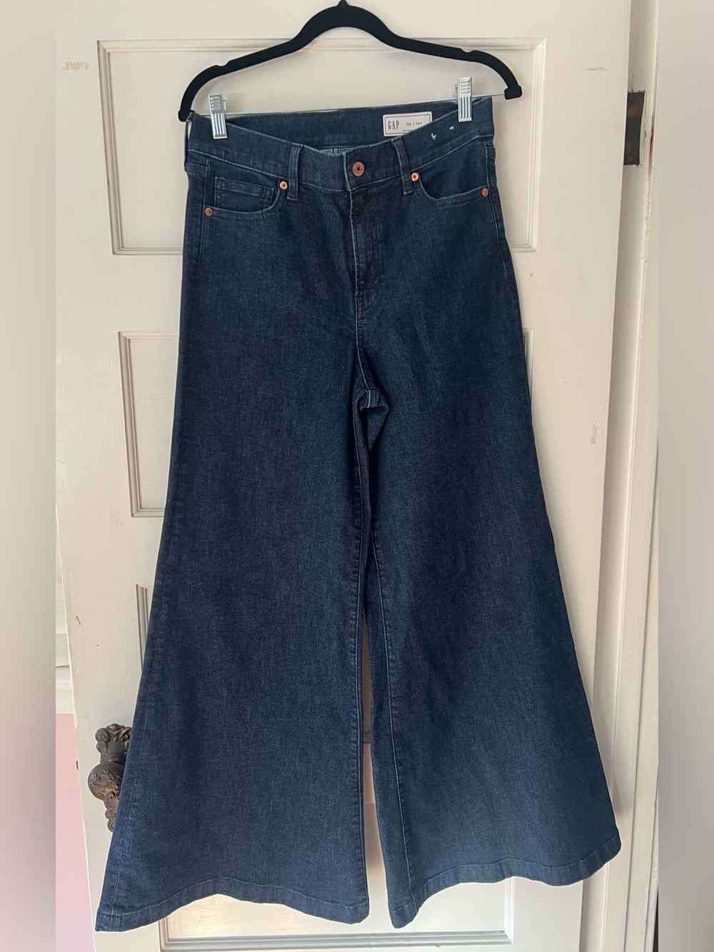 Gap High-Rise Wide Leg Jeans - Dark Blue